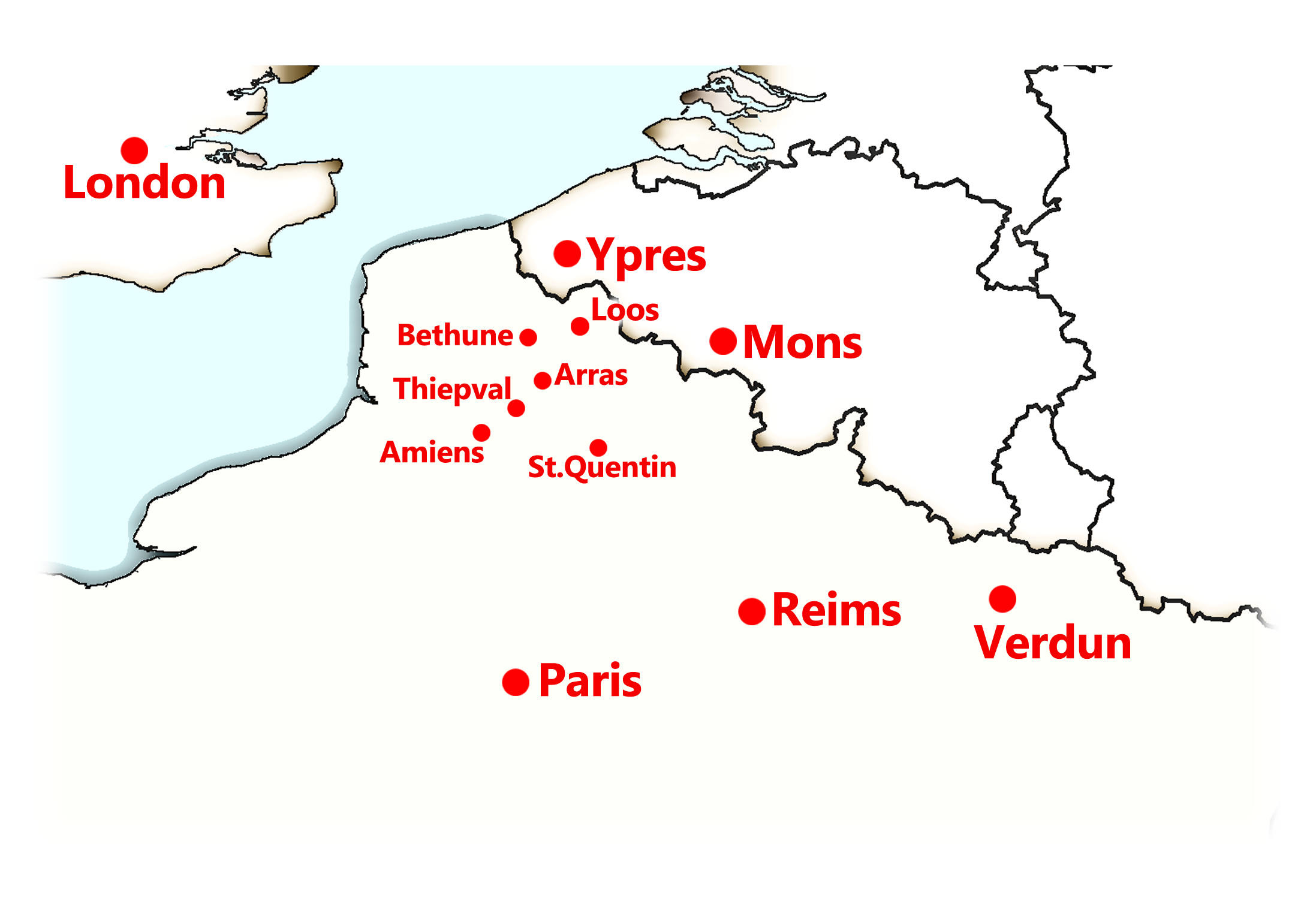 France And Belgium Map 